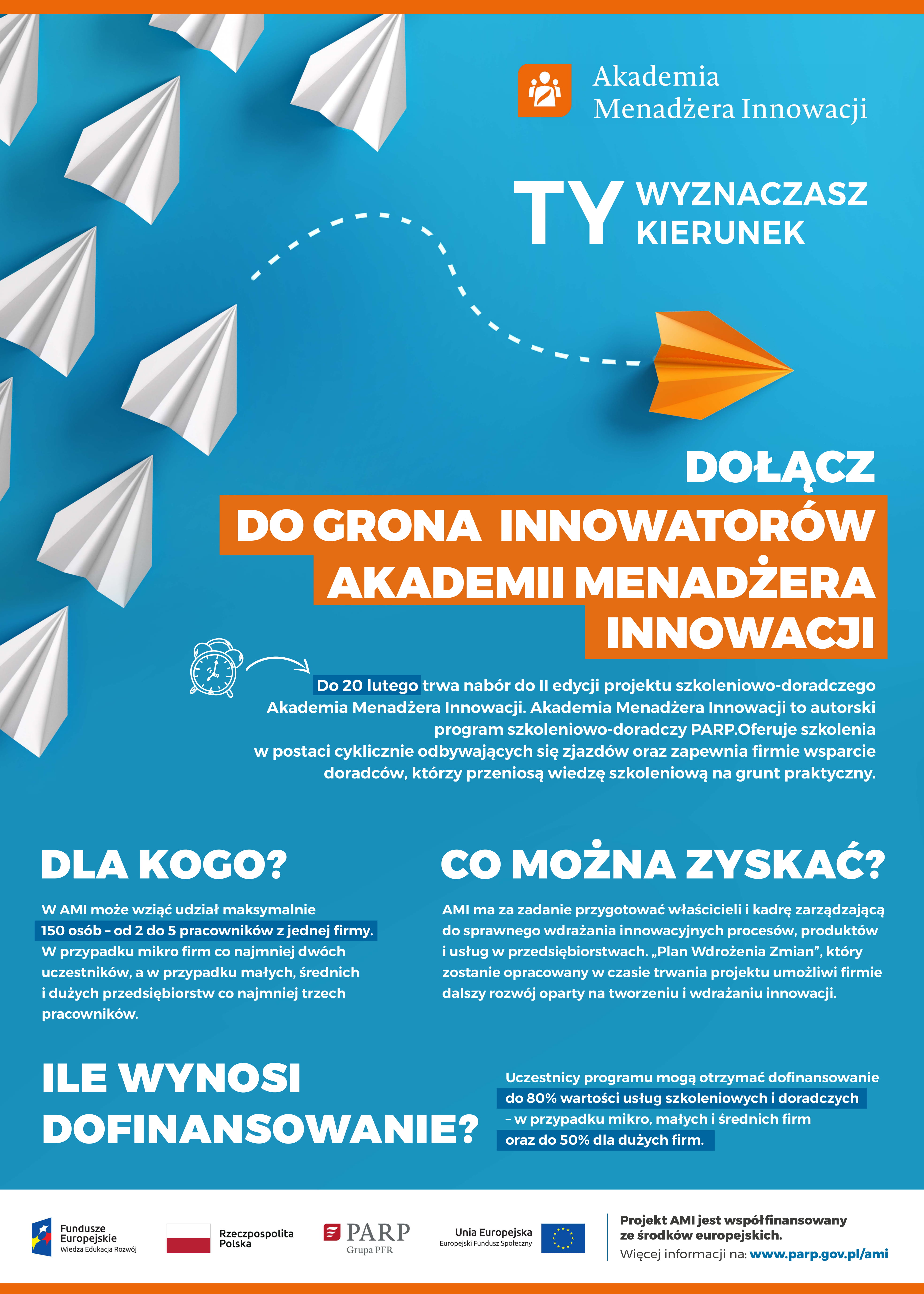 plakat Akademia Menadżera Innowacji
